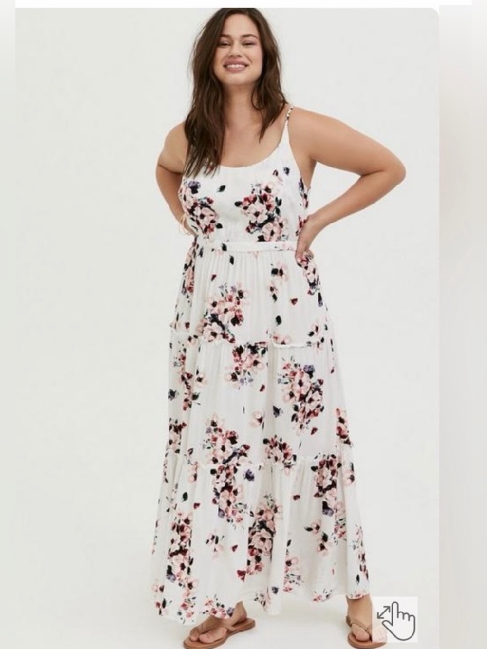 Torrid Challis Tiered Maxi Dress